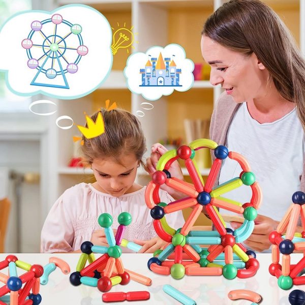 Magnetic Sticks 36/42/56 pcs Building Blocks for Kids