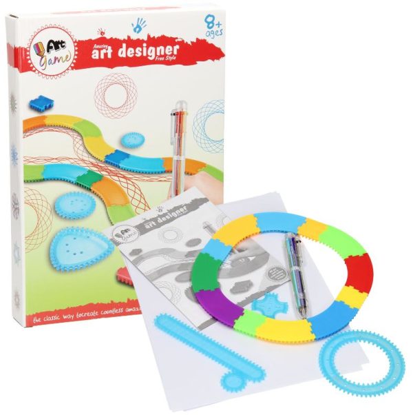 27Pcs Spirograph Drawing Painting Magic Spiral