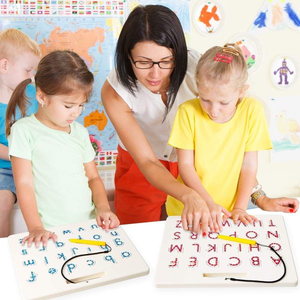 Magnetic Letter Tracing Board with Pen